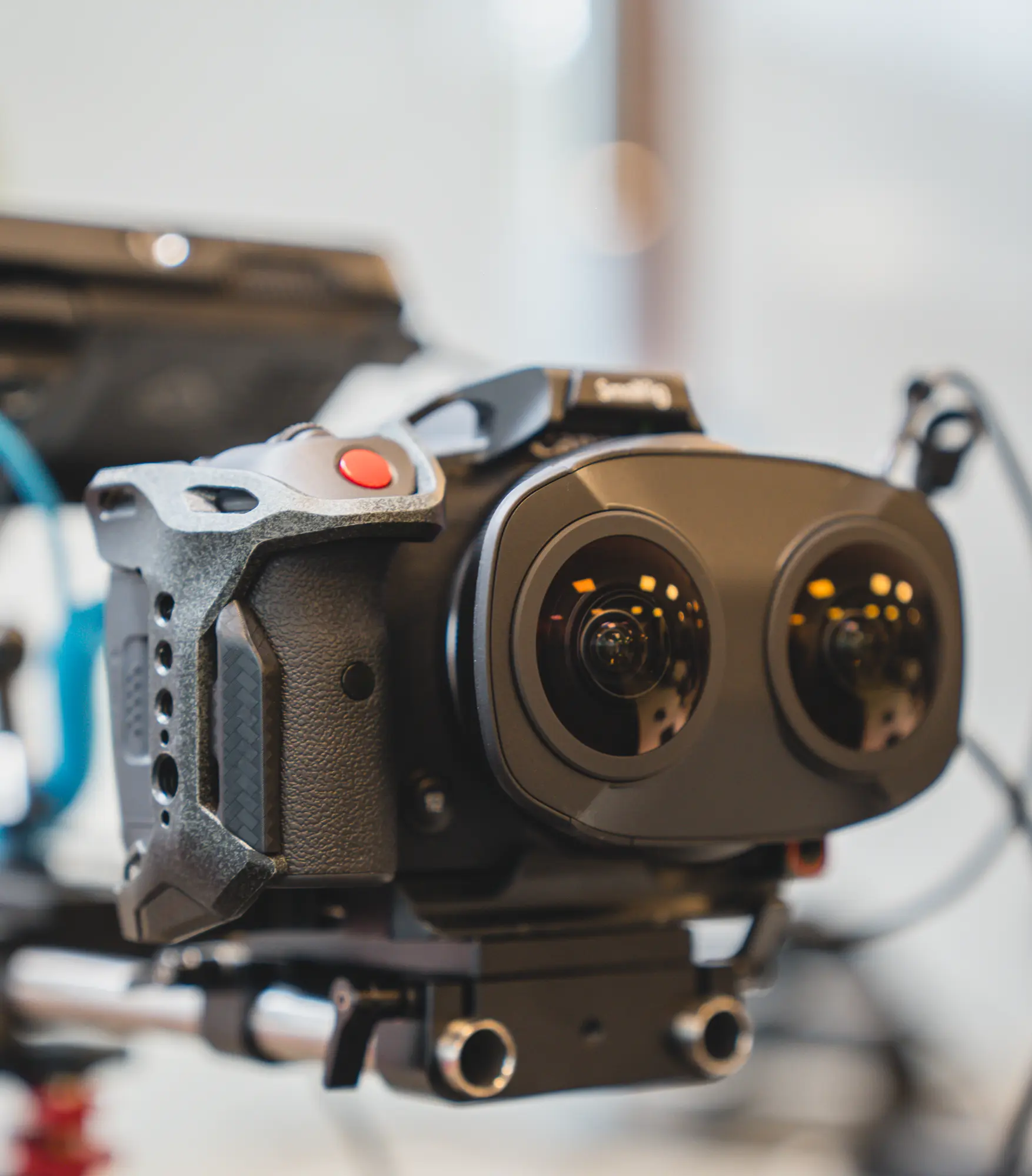 Shot of the Canon R5C on a 180 video production