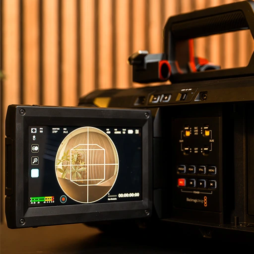 URSA Cine Immersive viewfinder